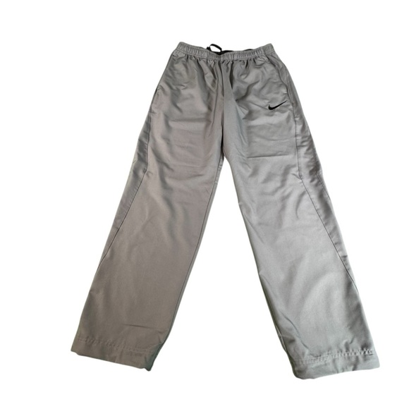 Nike Dri-Fit Gray Track Pants Men’s Size L Large Athletic Straight Leg 904620-06 - Picture 1 of 14